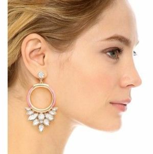 Jem Shopbop Noir Rhinestone Earrings